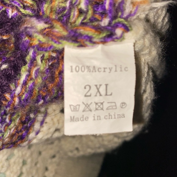 Beautiful 100% Acrylic Sweater Sz.2X New - Picture 5 of 5
